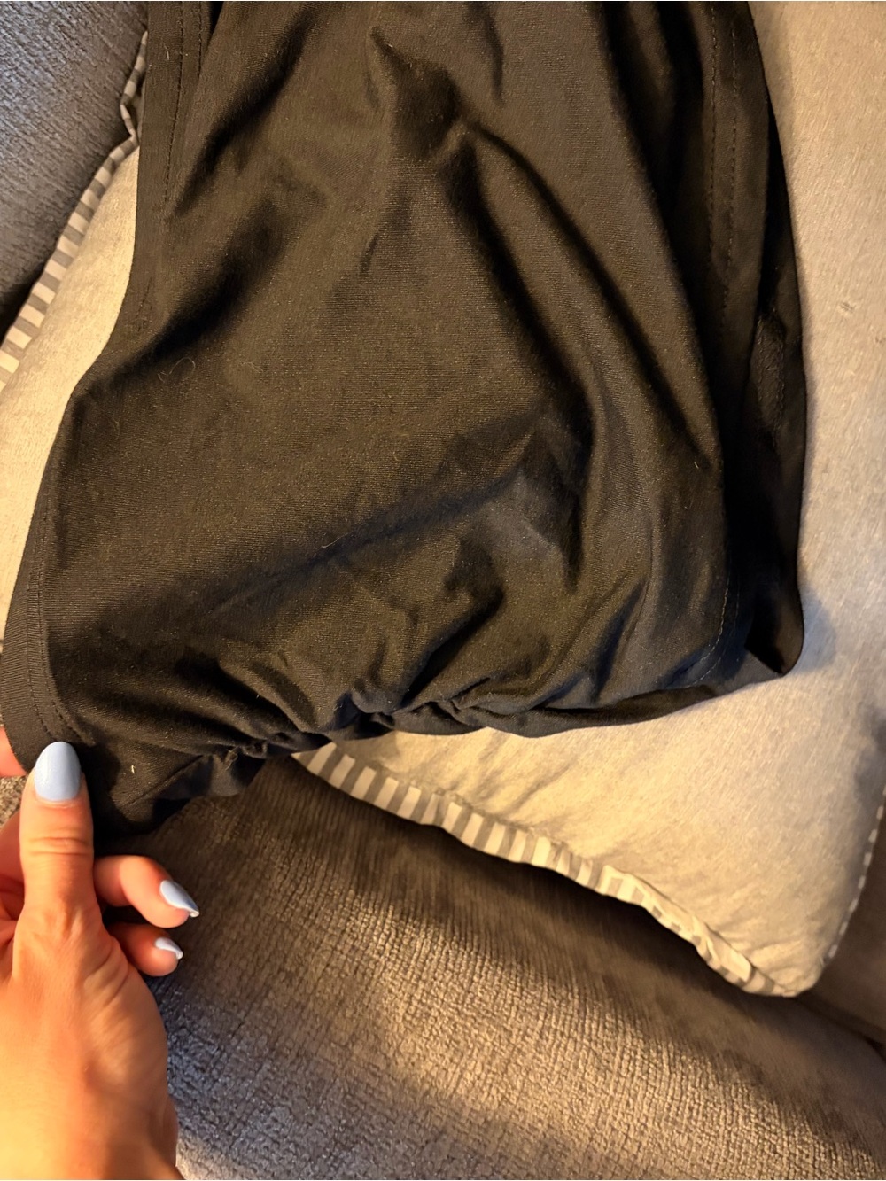Black Ruched Tank Top